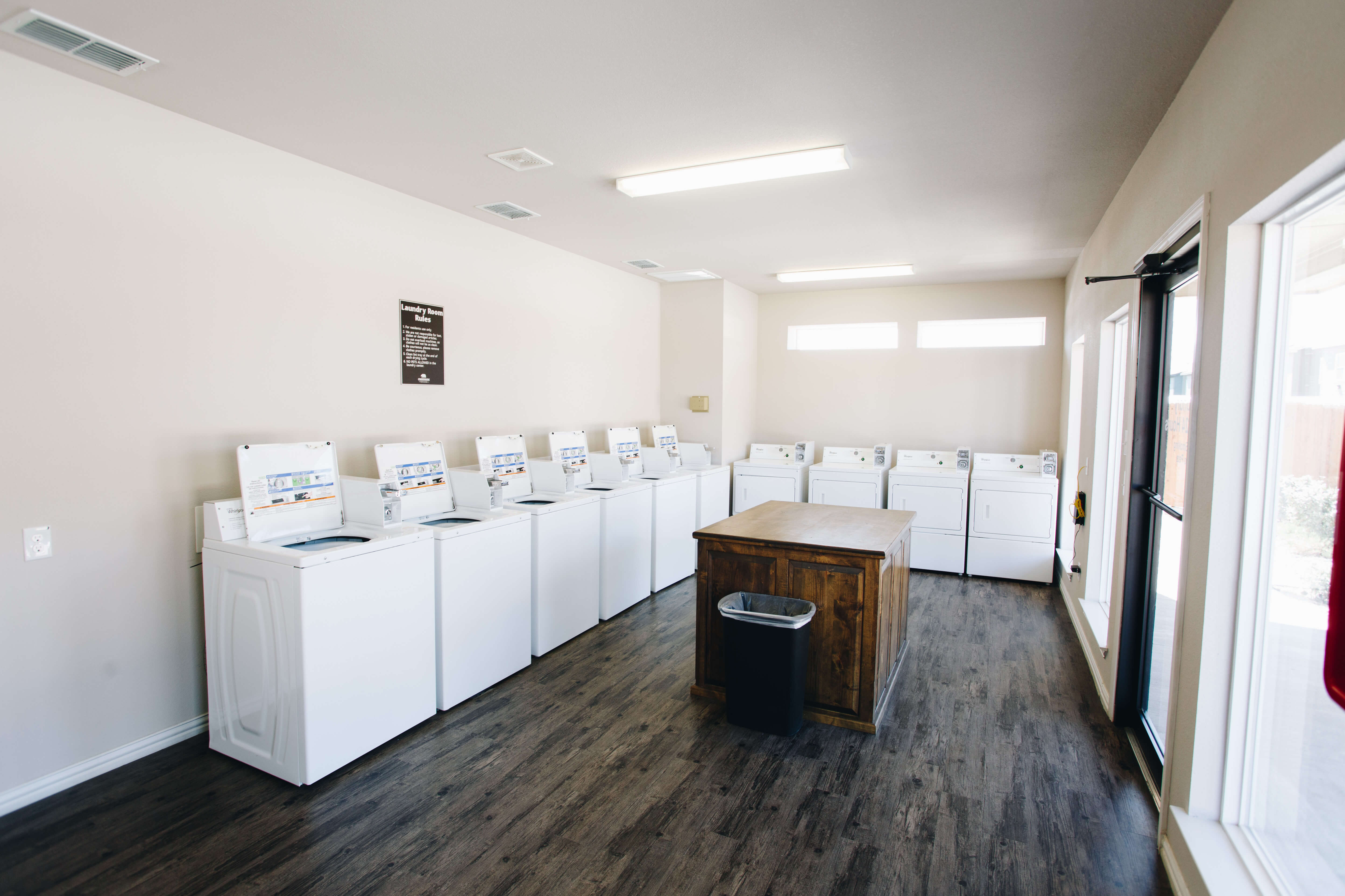 a picture of the laundry room at creekside townhomes