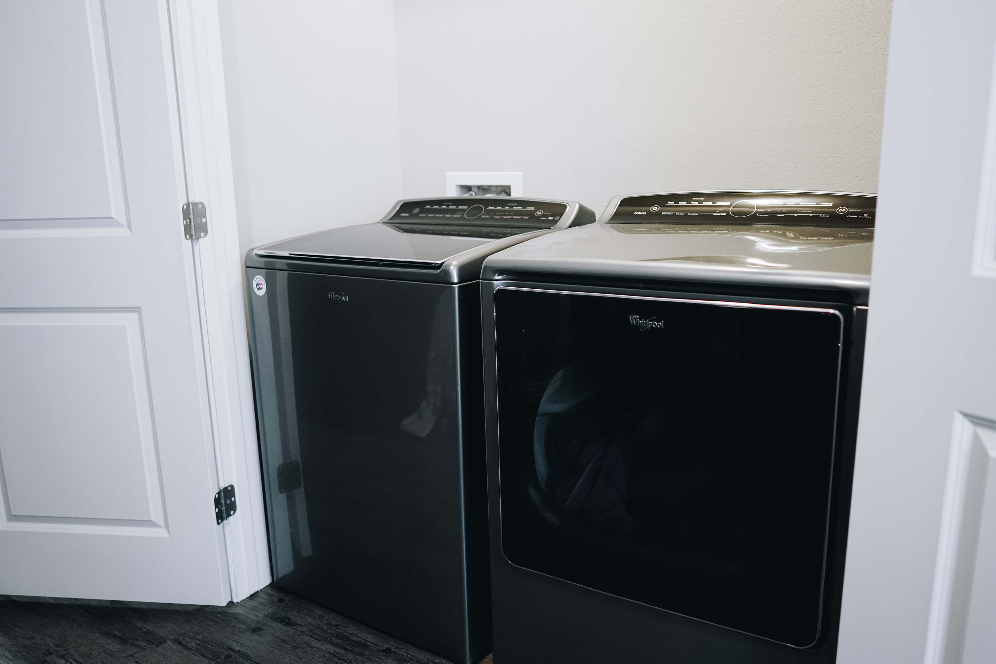 a picture of the fullsize washer and dryer unit in the durango townhome